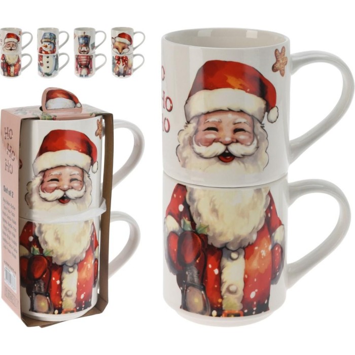 SET 2 MUG BABBO 265ML 4ASSORTI